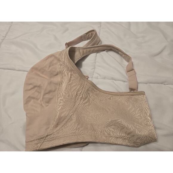 Playtex 18 Hour Ultimate Lift & Support Wireless Bra 4049 Sz 46DD Beige Confort - Picture 2 of 5